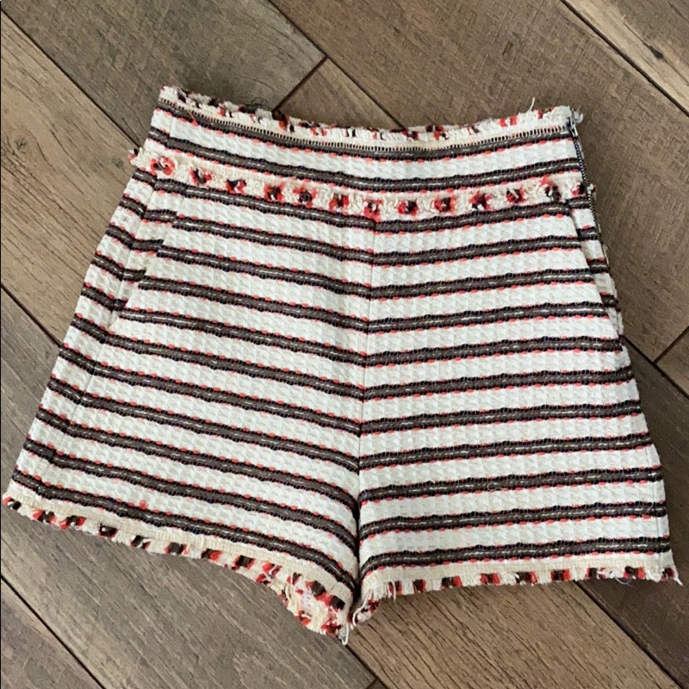 Zara tweed shorts